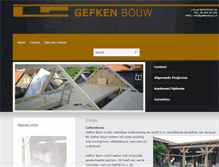 Tablet Screenshot of gefkenbouw.nl